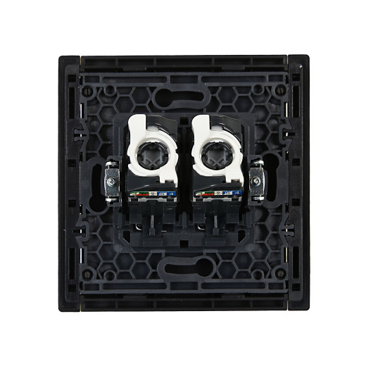 FORTE&PIANO Роз. комп. 2-ая RJ45 кат.5E FP133 чер. IEK