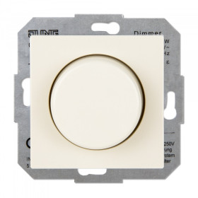 JUNG EcoProfi Бежевый Светорегулятор поворотный для л/н 60-400Вт (в сборе, без рамки)