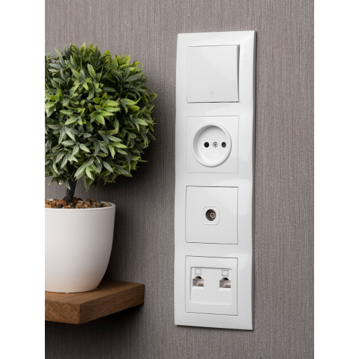 Валенсия рамка 4-местная белая EKF PROxima