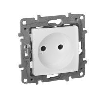 Legrand Etika Белый Розетка б/з, винтовые клеммы.