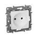 Розетка без заземления - Legrand Etika - без шторок 16А 250В винтовые зажимы - белый