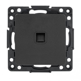 EKF PROxima Стокгольм Черный Розетка RJ-11.