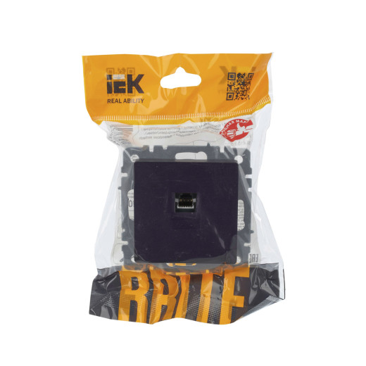 BRITE Роз. комп. RJ45 кат.5E РК10-БрЧ черн. IEK
