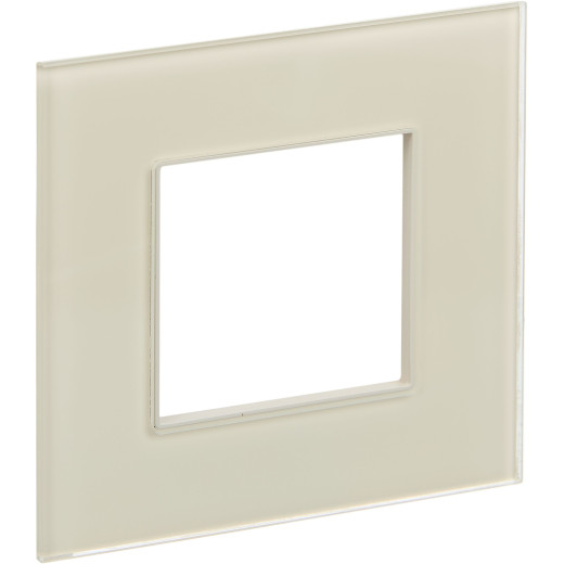 SKANDY Рамка 1-мест. SK-F21B стекло беж. IEK