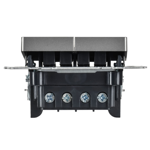 BRITE Выключ. 2-кл. перекр. 10А ВС10-2-3-БрС сталь IEK