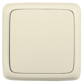 Hegel Альфа наруж Слоновая кость ВА10-113-01 Выключатель 1-клавишный с изол. пластиной