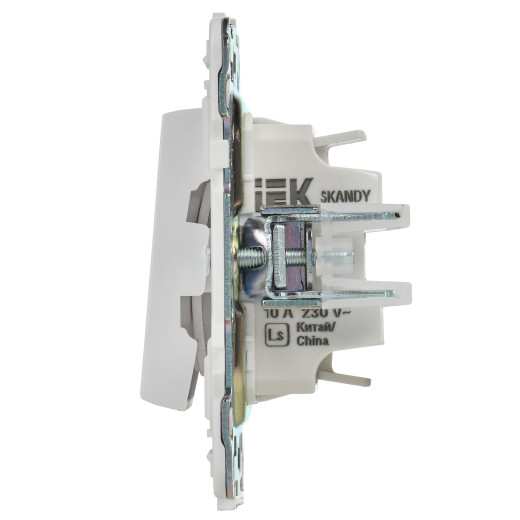 SKANDY Выключ. 2-кл. 10А SK-V04W арк. бел. IEK