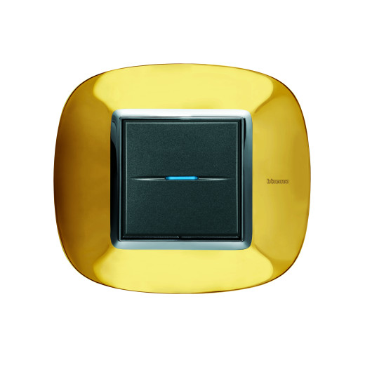 Axolute декоративные накладки в форме эллипса, глянцевые, цвет золото, на 2 модуля