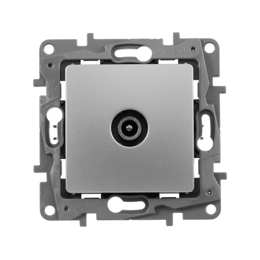 Розетка TV (телевизионная) - Legrand Etika - проходная - алюминий