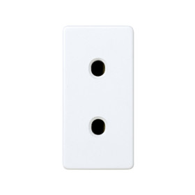 Simon 27 Мех Белая Розетка без заземления 2P, узкая, 16А 250В