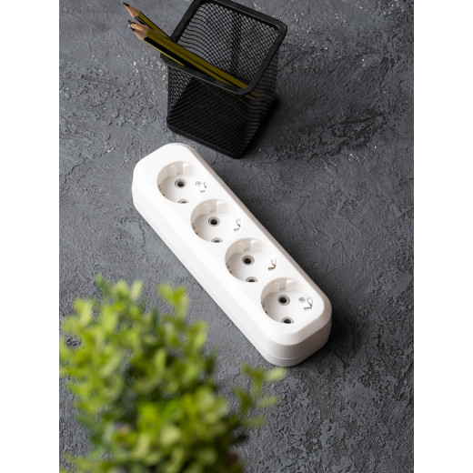 Колодка 4 гн. 16А 3,5кВт с/з Эксперт EKF PROxima