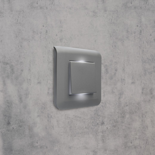 Переключатель на 2 направления - Программа Mosaic - 2 модуля - 10 AX - алюминий