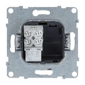 Legrand/Daccord SUNO Алюминий Телефонная розетка RJ11 одиночная.