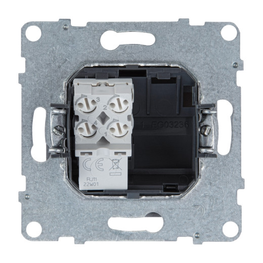 SUNO. Телефонная розетка RJ11 одиночная. Цвет 