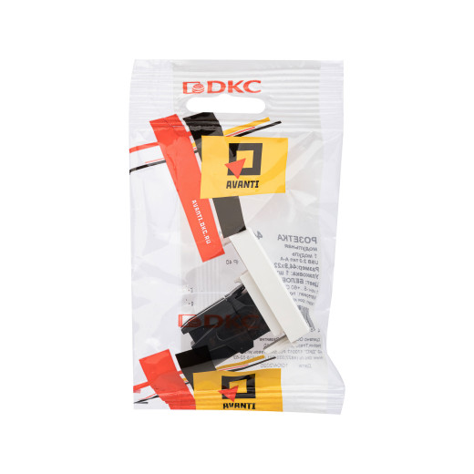 USB 2.0 розетка модульная, тип А-А, Avanti, белое облако, 1 модуль