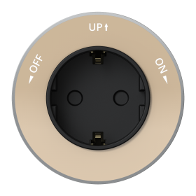 Systeme Electric MultiTrack Песочный Розетка 2К+З круглая 16А/250В