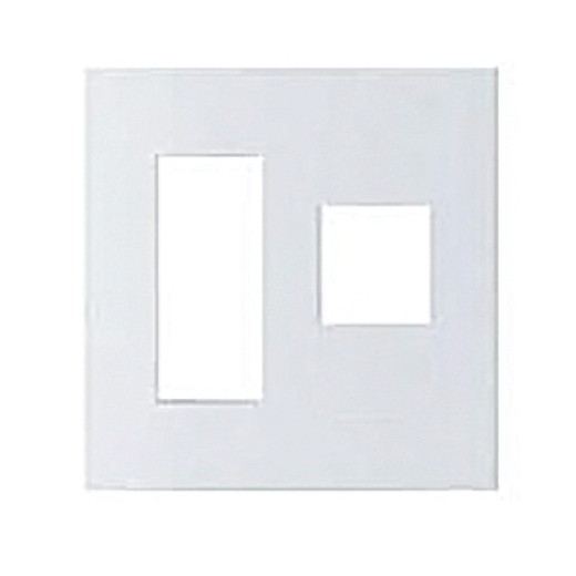 Zunis Белый Рамка 2-ая (TV+ТЛФ2) (5 модулей)