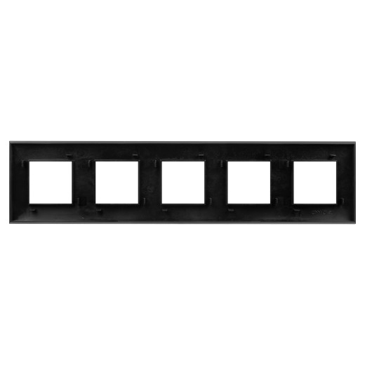 Рамка 5 постов (10 мод.), Avanti, черный матовый