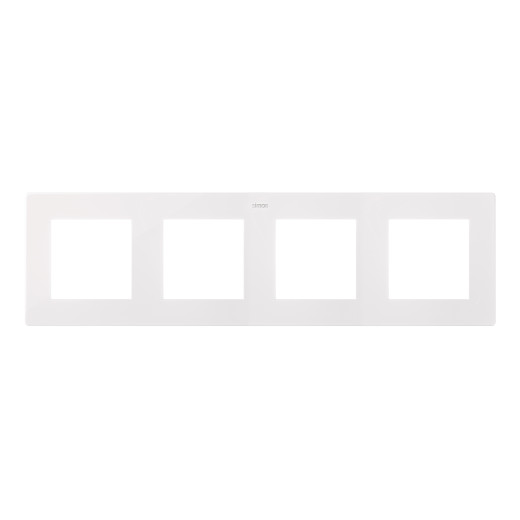 Рамка на 4 поста, белый