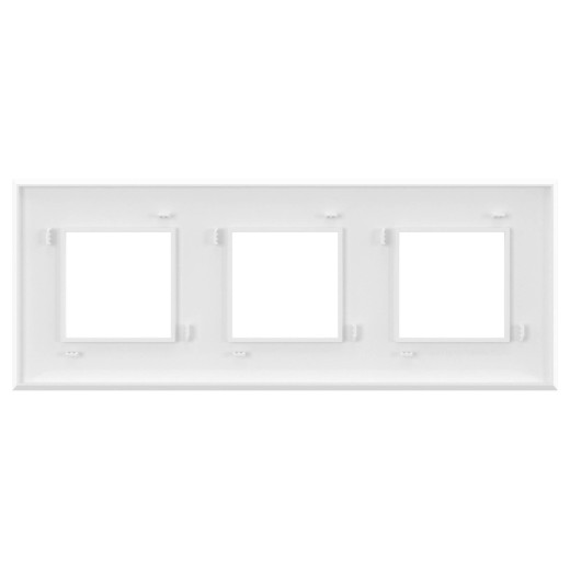 Рамка 3 поста (6 мод.), Avanti, белое облако