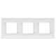 Рамка 3 поста (6 мод.), Avanti, белое облако