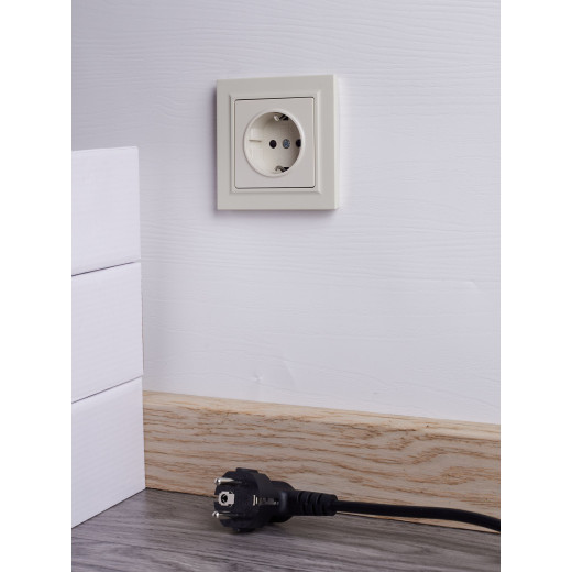 BRITE Роз. с з/к/ш 16А в сб. РСР14-1-0-БрКр беж. IEK