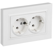 IEK BRITE Роз 2-я с з/к без з/ш пл 16А в сб РСПл12-3-БрАБ аб