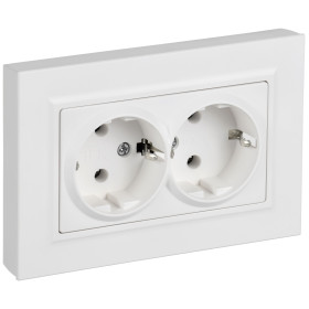 IEK BRITE Роз 2-я с з/к без з/ш пл 16А в сб РСПл12-3-БрАБ аб