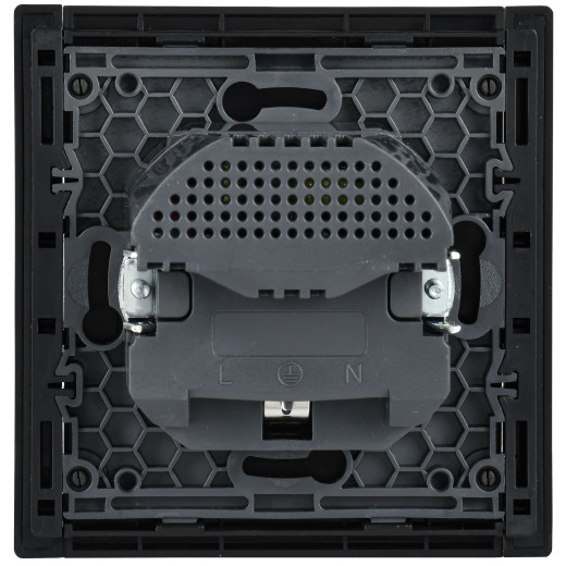 FORTE&PIANO Роз. з/к/ш в/к 16А USB A+C 18Вт FP147 чер. IEK