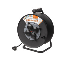 TDM Удлинитель силовой УХз16-004 (метал. катушка, А3, 4 места IP44/30 м КГ 4000 Вт) Народный УС1-43128