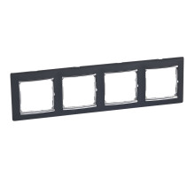 Legrand Valena Classic Ноктюрн/Серебро Рамка 4-ая.