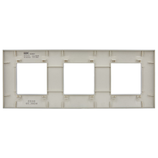 SKANDY Рамка 3-мест. SK-F03S сереб. IEK