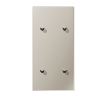 JUNG LS1912 Нержавеющая сталь Центральная плата, 2 поста, для вертикальной установки, тумблеры 2+2,конус; метал. исполнение