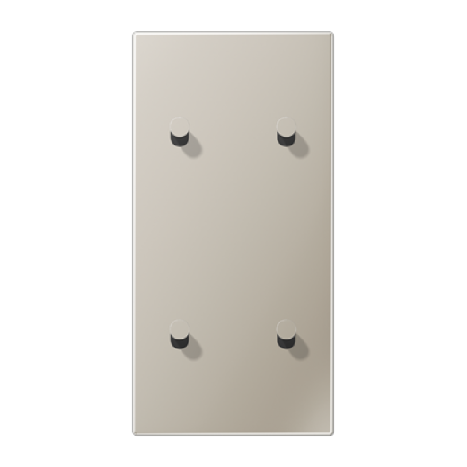 Центральная плата, 2 поста, для вертикальной установки, тумблеры 2+2,конус, металлическое исполнение, нержавеющая сталь, серия LS