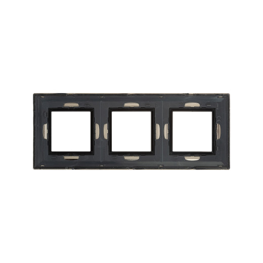 Рамка из металла 3 поста (6 мод.), Avanti, никелированная