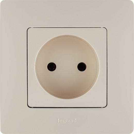 Розетка без заземления - Legrand Etika - без шторок 16А 250В винтовые зажимы - слоновая кость