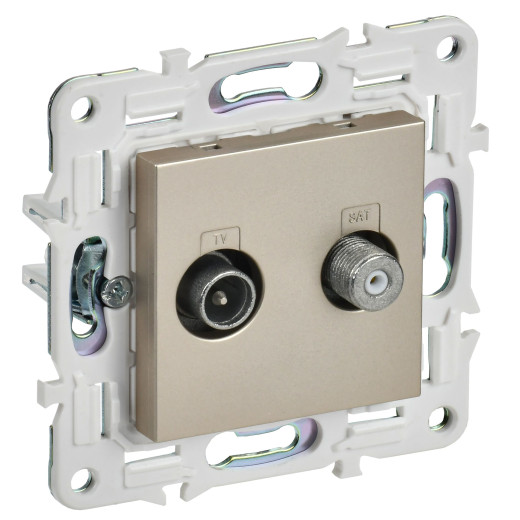 SKANDY Роз. двойная TV+SAT SK-A13Sh шамп. IEK