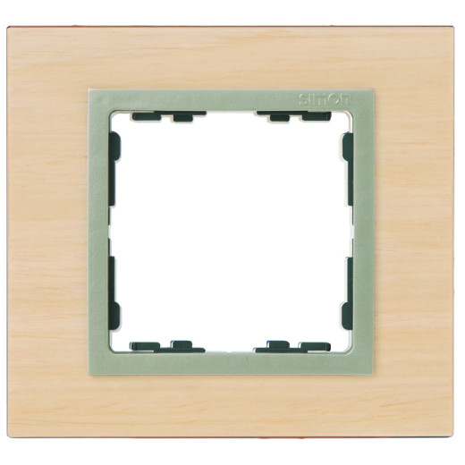 Simon 82 Клен/Шампань/Дерево Рамка на 4 поста