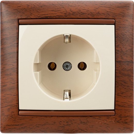 Рамка 1 пост - Legrand Valena - тонированное дерево