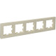 BRITE Рамка 5-мест. РУ-5-Бр беж. рифленый IEK