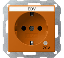 Gira с накладкой зеленого цвета и маркировкой ”SV” (обычные меры безопасности)