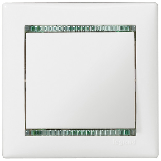 Выключатель одноклавишный - Legrand Valena - 10А 250В схема 1 безвинтовые зажимы - белый