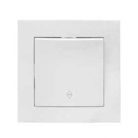 EKF PROxima Валенсия выключатель 1-кл. 10А белый проходной.