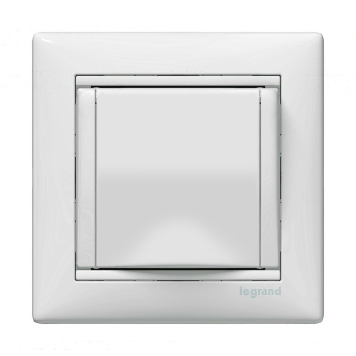 Розетка с заземлением - Legrand Valena - со шторками с защитной крышкой 16А 250В винтовые зажимы - белый