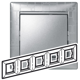 Legrand Valena Алюминий модерн Рамка 5-ая гориз.