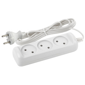 ЭРА Удлинитель электрический  UX-3-3m без заземления 3 розетки 3м ШВВП 2x0,75мм2 6А