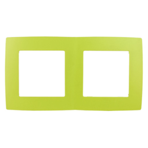 12-5002-26 ЭРА Рамка на 2 поста, Эра12, лайм (10/100/3000)