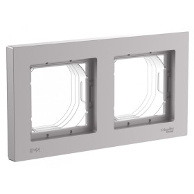 Systeme Electric AtlasDesign Aqua Алюминий Рамка 2-ая, универсальная