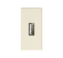 Simon 27 Мех Слоновая кость Разъём USB тип 