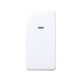 Simon 27 Мех Белый Переключатель 1-клавишный 1мод 1-полюсный с подсветкой